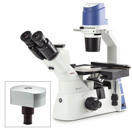 Globe Scientific Inverted trinocular microscope with mech EOX-2053-PLPH-DC18